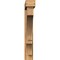 Ekena Millwork Balboa Block Rough Sawn Bracket w/ Offset Brace, Western Red Cedar, 6"W x 40"D x 40"H BKT0604X40X40BOA05RWR - alternate 3